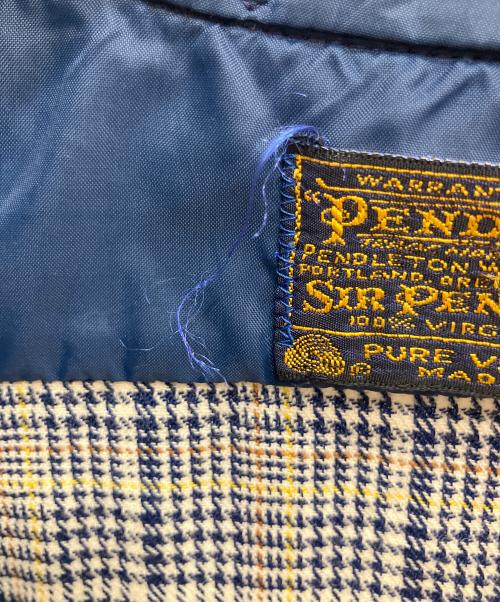 PENDLETON（ペンドルトン）PENDLETON (ペンドルトン) USA製 千鳥格子 長袖シャツ ネイビー サイズ:Sの古着・服飾アイテム