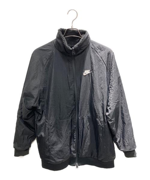 NIKE（ナイキ）NIKE (ナイキ) ナイキ スウッシュ フルジップ ボアジャケット ブラック サイズ:Lの古着・服飾アイテム