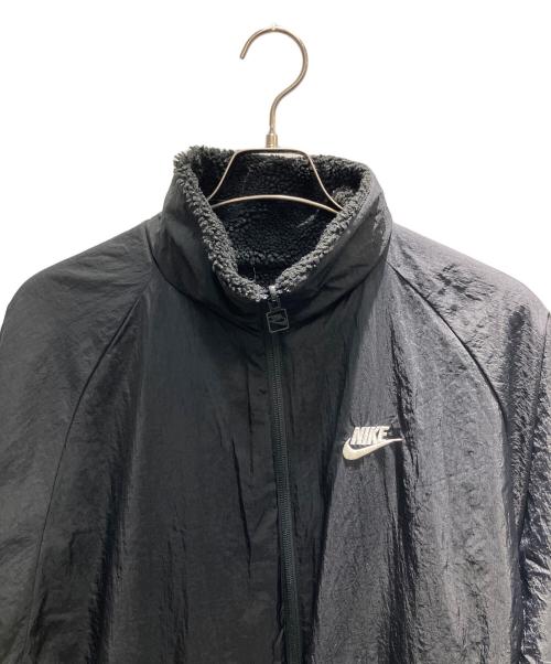 NIKE（ナイキ）NIKE (ナイキ) ナイキ スウッシュ フルジップ ボアジャケット ブラック サイズ:Lの古着・服飾アイテム