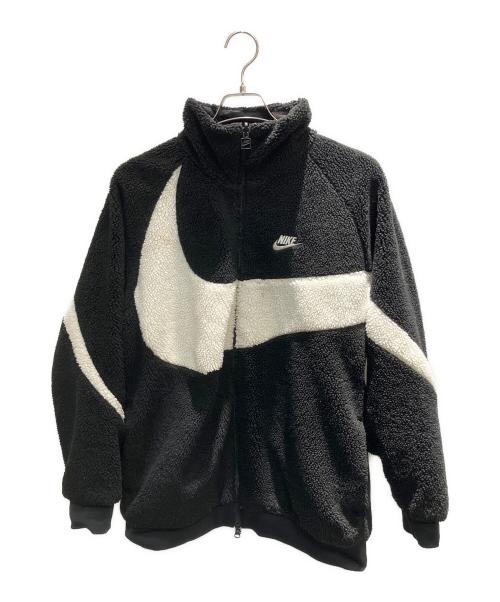 NIKE（ナイキ）NIKE (ナイキ) ナイキ スウッシュ フルジップ ボアジャケット ブラック サイズ:Lの古着・服飾アイテム