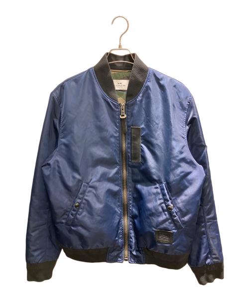 COACH（コーチ）COACH (コーチ) フライトジャケット ネイビー サイズ:Lの古着・服飾アイテム