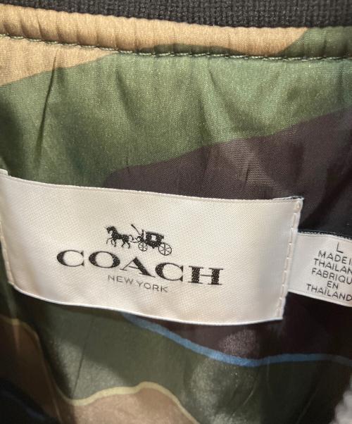 COACH（コーチ）COACH (コーチ) フライトジャケット ネイビー サイズ:Lの古着・服飾アイテム