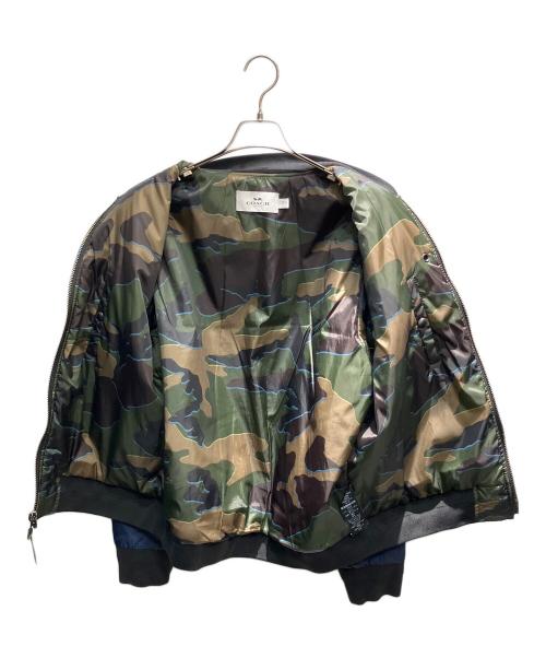 COACH（コーチ）COACH (コーチ) フライトジャケット ネイビー サイズ:Lの古着・服飾アイテム