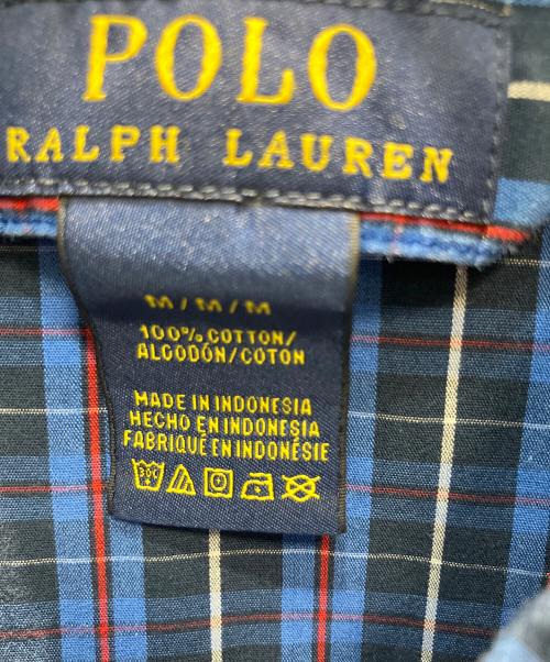 POLO RALPH LAUREN（ポロ・ラルフローレン）POLO RALPH LAUREN (ポロ・ラルフローレン) スリーピングシャツ 長袖シャツ ネイビー サイズ:Mの古着・服飾アイテム