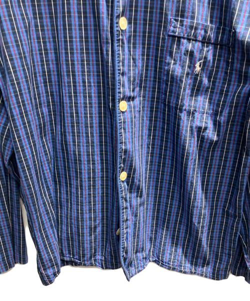 POLO RALPH LAUREN（ポロ・ラルフローレン）POLO RALPH LAUREN (ポロ・ラルフローレン) スリーピングシャツ 長袖シャツ ネイビー サイズ:Mの古着・服飾アイテム