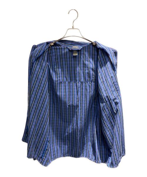 POLO RALPH LAUREN（ポロ・ラルフローレン）POLO RALPH LAUREN (ポロ・ラルフローレン) スリーピングシャツ 長袖シャツ ネイビー サイズ:Mの古着・服飾アイテム
