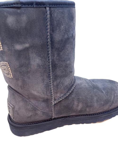 UGG（アグ）UGG (アグ) クリスタルボウムートンブーツ ネイビー サイズ:24cmの古着・服飾アイテム
