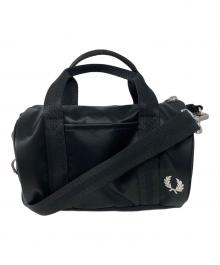 FRED PERRY×BEAMS（フレッドペリー×ビームス）の古着「ミニバレルバッグ」｜ブラック