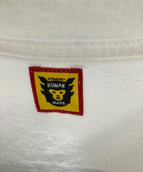 HUMAN MADE（ヒューマンメイド）HUMAN MADE (ヒューマンメイド) 長袖カットソー ホワイト サイズ:XLの古着・服飾アイテム
