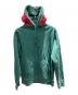 SUPREME（シュプリーム）の古着「Mirrored Logo Hooded Sweatshirt 19AW プルオーバーパーカー」｜グリーン