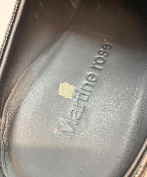 MARTINE ROSE（マーティン・ローズ）MARTINE ROSE (マーティン・ローズ) Leather SQUARE TOE MULE レザースクエアトゥーミュール ブラック サイズ:41の古着・服飾アイテム