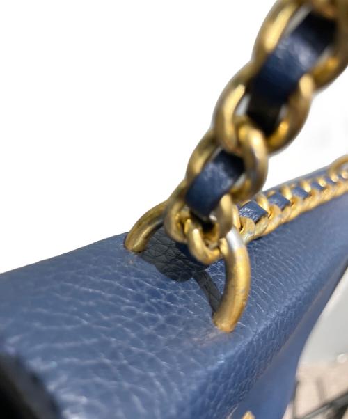 TORY BURCH（トリーバーチ）TORY BURCH (トリーバーチ) 2020年モデル チェーンショルダーバッグ ブルーの古着・服飾アイテム