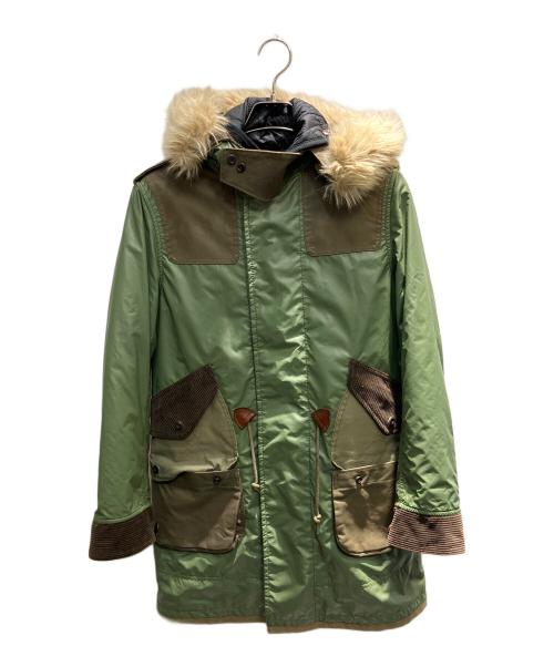 COMME des GARCONS JUNYA WATANABE MAN（コムデギャルソンジュンヤワタナベマン）COMME des GARCONS JUNYA WATANABE MAN (コム デ ギャルソン ジュンヤ ワタナベ マン) 14AW ライナー付モッズコート グリーン サイズ:XSの古着・服飾アイテム