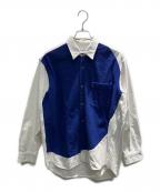 COMME des GARCONS SHIRTコムデギャルソンシャツ）の古着「長袖シャツ」｜ホワイト×ブルー