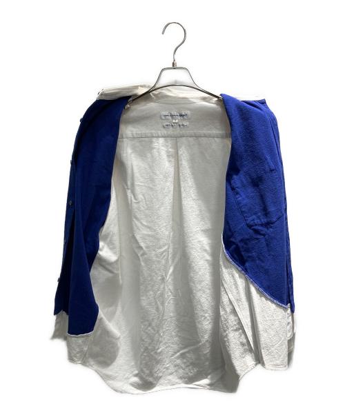COMME des GARCONS SHIRT（コムデギャルソンシャツ）COMME des GARCONS SHIRT (コムデギャルソンシャツ) 長袖シャツ ホワイト×ブルー サイズ:Sの古着・服飾アイテム