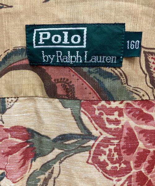 POLO RALPH LAUREN（ポロ・ラルフローレン）POLO RALPH LAUREN (ポロ・ラルフローレン) 80s~90s オープンカラーシャツ ベージュ サイズ:160cmの古着・服飾アイテム