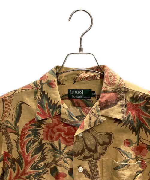 POLO RALPH LAUREN（ポロ・ラルフローレン）POLO RALPH LAUREN (ポロ・ラルフローレン) 80s~90s オープンカラーシャツ ベージュ サイズ:160cmの古着・服飾アイテム