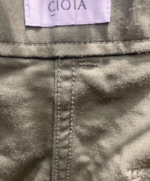 CIOTA（シオタ）CIOTA (シオタ) スビンコットンバックサテンベイカーパンツ グリーン サイズ:5の古着・服飾アイテム