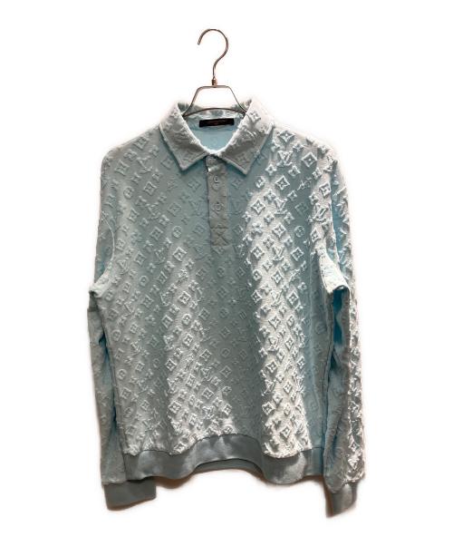 LOUIS VUITTON（ルイ ヴィトン）LOUIS VUITTON (ルイ ヴィトン) モノグラム柄 Tyler The Creator ポロシャツ スカイブルー サイズ:Sの古着・服飾アイテム