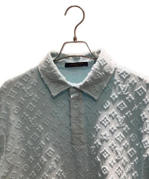 LOUIS VUITTON（ルイ ヴィトン）LOUIS VUITTON (ルイ ヴィトン) モノグラム柄 Tyler The Creator ポロシャツ スカイブルー サイズ:Sの古着・服飾アイテム