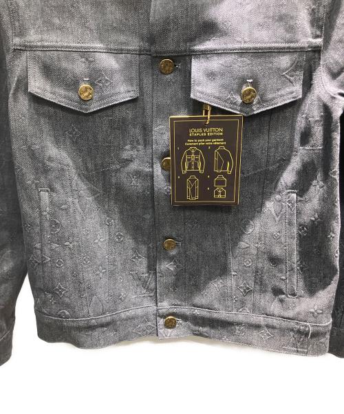 LOUIS VUITTON（ルイ ヴィトン）LOUIS VUITTON (ルイ ヴィトン) 21AW シャドーモノグラム ステープルライン デニムジャケット ブラック サイズ:44の古着・服飾アイテム