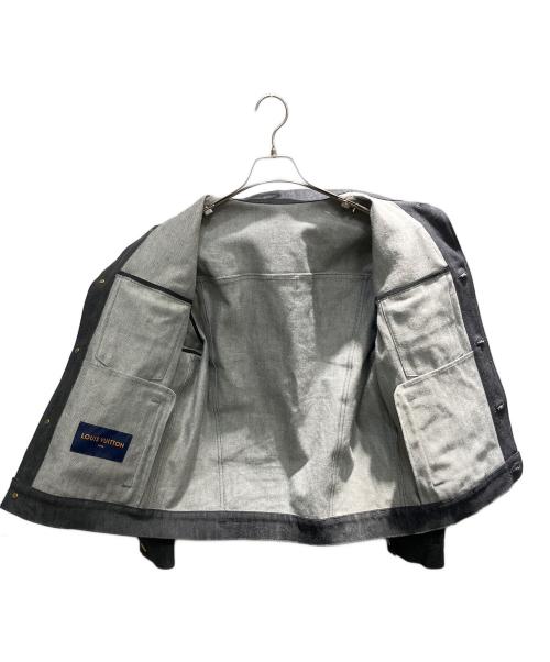 LOUIS VUITTON（ルイ ヴィトン）LOUIS VUITTON (ルイ ヴィトン) 21AW シャドーモノグラム ステープルライン デニムジャケット ブラック サイズ:44の古着・服飾アイテム