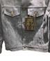 中古・古着 LOUIS VUITTON (ルイ ヴィトン) 21AW シャドーモノグラム ステープルライン デニムジャケット ブラック サイズ:44：120000円