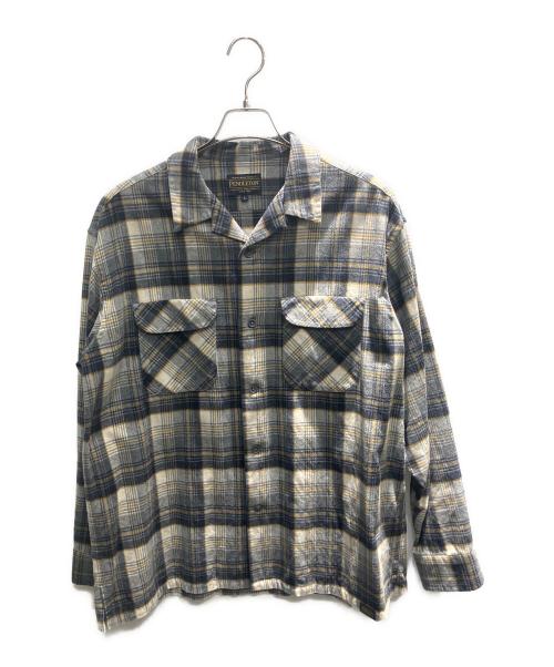 PENDLETON（ペンドルトン）PENDLETON (ペンドルトン) オープンカラーシャツ 長袖シャツ グレー サイズ:Lの古着・服飾アイテム