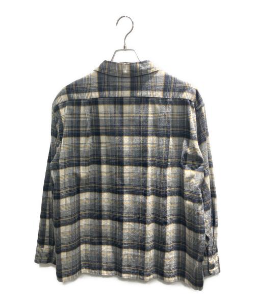 PENDLETON（ペンドルトン）PENDLETON (ペンドルトン) オープンカラーシャツ 長袖シャツ グレー サイズ:Lの古着・服飾アイテム
