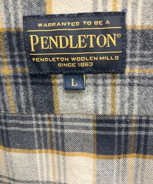 PENDLETON（ペンドルトン）PENDLETON (ペンドルトン) オープンカラーシャツ 長袖シャツ グレー サイズ:Lの古着・服飾アイテム