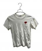 PLAY COMME des GARCONSプレイコムデギャルソン）の古着「半袖カットソー」｜ホワイト