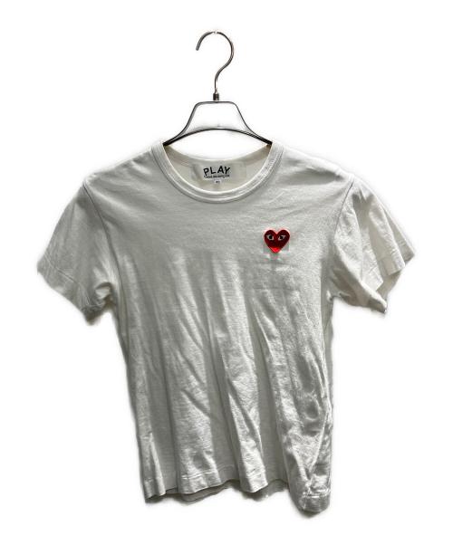 PLAY COMME des GARCONS（プレイコムデギャルソン）PLAY COMME des GARCONS (プレイコムデギャルソン) 半袖カットソー ホワイト サイズ:XSの古着・服飾アイテム