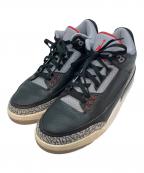 NIKEナイキ）の古着「AIR JORDAN3 Retro OG ハイカットスニーカー」｜ブラック