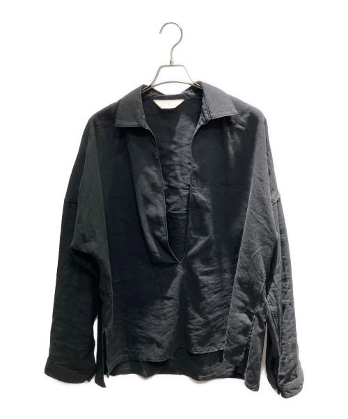 ANCELLM（アンセルム）ANCELLM (アンセルム) 23SS 長袖シャツ ブラック サイズ:2の古着・服飾アイテム