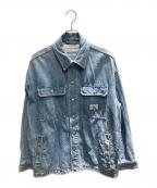 Calvin Klein Jeansカルバンクラインジーンズ）の古着「ボクシーユーズユーティリティデニムジャケット デニムジャケット」｜インディゴ