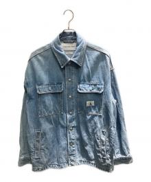 Calvin Klein Jeans（カルバンクラインジーンズ）の古着「ボクシーユーズユーティリティデニムジャケット デニムジャケット」｜インディゴ