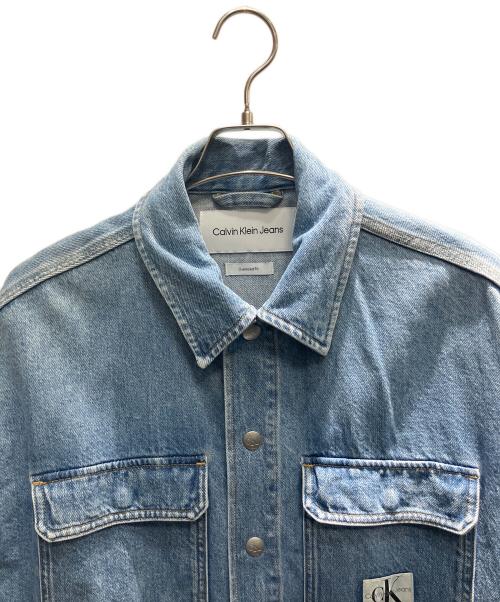 Calvin Klein Jeans（カルバンクラインジーンズ）Calvin Klein Jeans (カルバンクラインジーンズ) ボクシーユーズユーティリティデニムジャケット デニムジャケット インディゴ サイズ:Mの古着・服飾アイテム