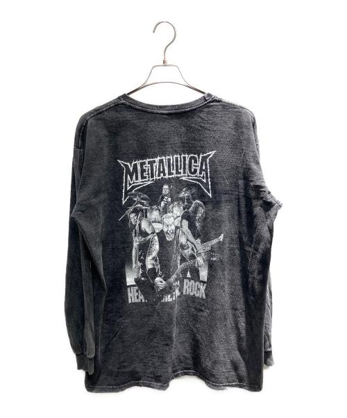 ROCKYROAD（ロッキーロード）ROCKYROAD (ロッキーロード) METALLICA  長袖カットソー グレー サイズ:XXLの古着・服飾アイテム
