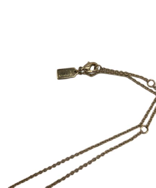COACH（コーチ）COACH (コーチ) オープン サークル ストーン ストランド ネックレス ネックレス ゴールドカラーの古着・服飾アイテム