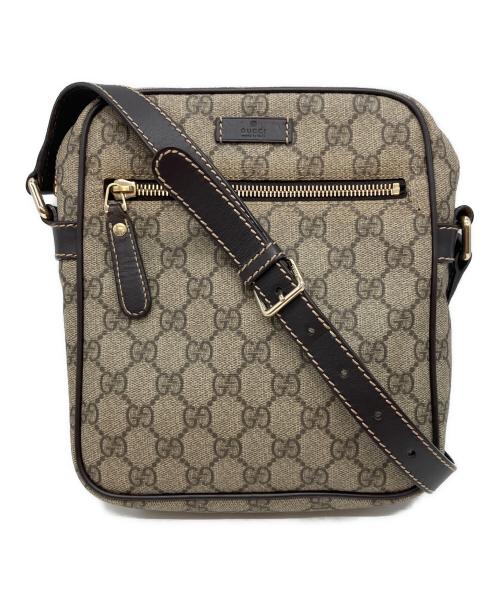 GUCCI（グッチ）GUCCI (グッチ) GGスプリーム ショルダーバッグ 497717 ショルダーバッグ ブラウンの古着・服飾アイテム