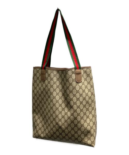 GUCCI（グッチ）GUCCI (グッチ) オールドグッチ トートバッグ ブラウンの古着・服飾アイテム