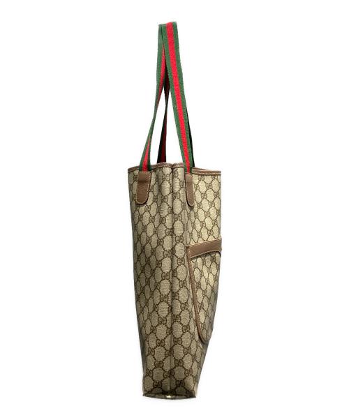 GUCCI（グッチ）GUCCI (グッチ) オールドグッチ トートバッグ ブラウンの古着・服飾アイテム