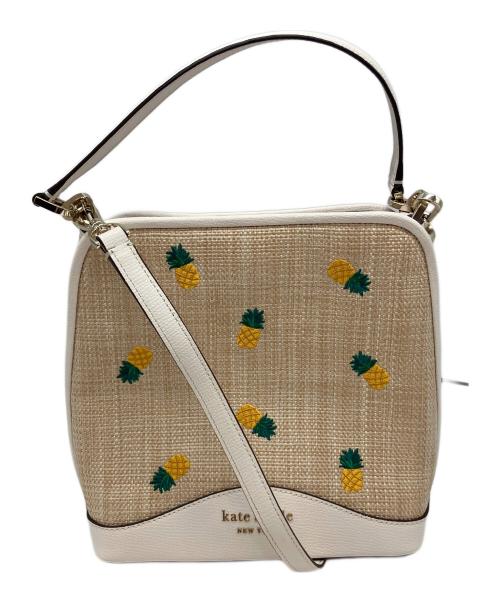 Kate Spade（ケイトスペード）Kate Spade (ケイトスペード) 2WAYバッグ ホワイトの古着・服飾アイテム