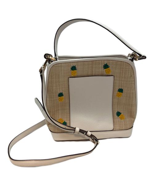 Kate Spade（ケイトスペード）Kate Spade (ケイトスペード) 2WAYバッグ ホワイトの古着・服飾アイテム