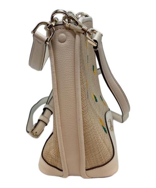 Kate Spade（ケイトスペード）Kate Spade (ケイトスペード) 2WAYバッグ ホワイトの古着・服飾アイテム