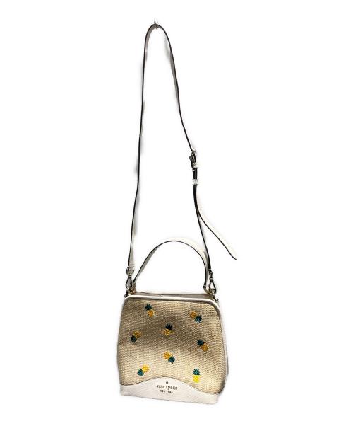 Kate Spade（ケイトスペード）Kate Spade (ケイトスペード) 2WAYバッグ ホワイトの古着・服飾アイテム