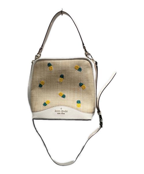 Kate Spade（ケイトスペード）Kate Spade (ケイトスペード) 2WAYバッグ ホワイトの古着・服飾アイテム