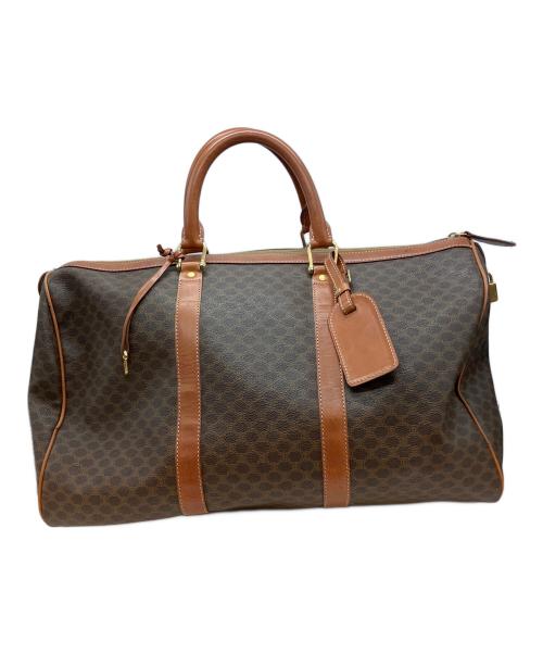 CELINE（セリーヌ）CELINE (セリーヌ) マカダム柄 ボストンバッグ ブラウンの古着・服飾アイテム
