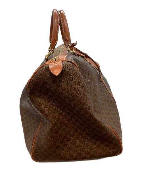 CELINE（セリーヌ）CELINE (セリーヌ) マカダム柄 ボストンバッグ ブラウンの古着・服飾アイテム