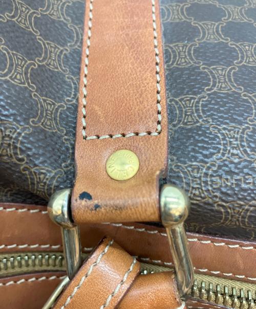 CELINE（セリーヌ）CELINE (セリーヌ) マカダム柄 ボストンバッグ ブラウンの古着・服飾アイテム